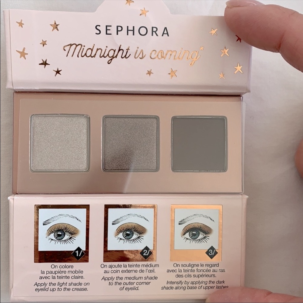 NWT Sephora midnight is coming Smokey brown eyeshadow palette, OS